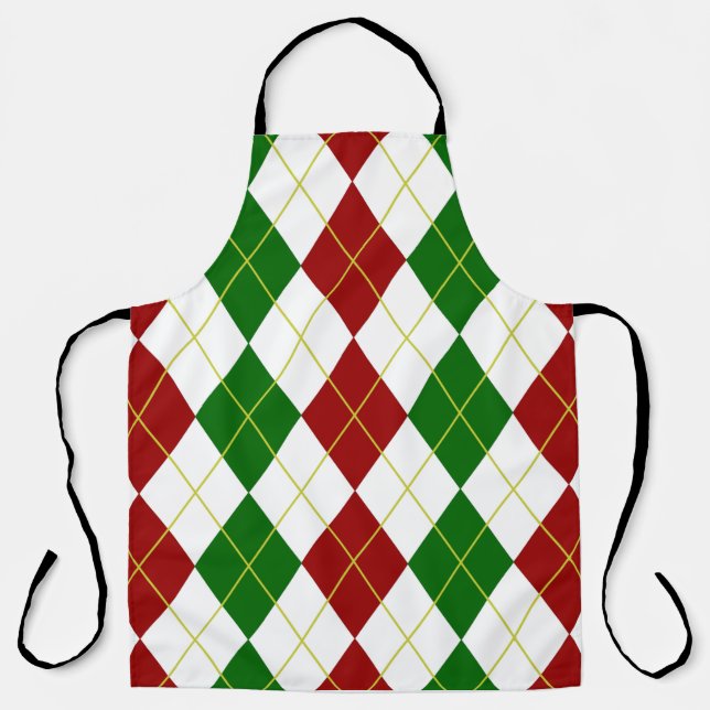 Holiday Raute Allover Print Schürze (Vorderseite)