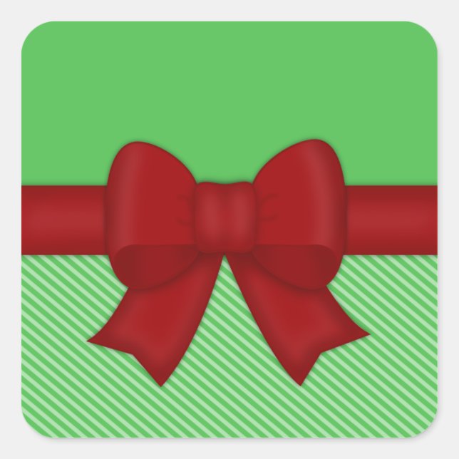 Holiday Red Bow Stickers (Vorderseite)