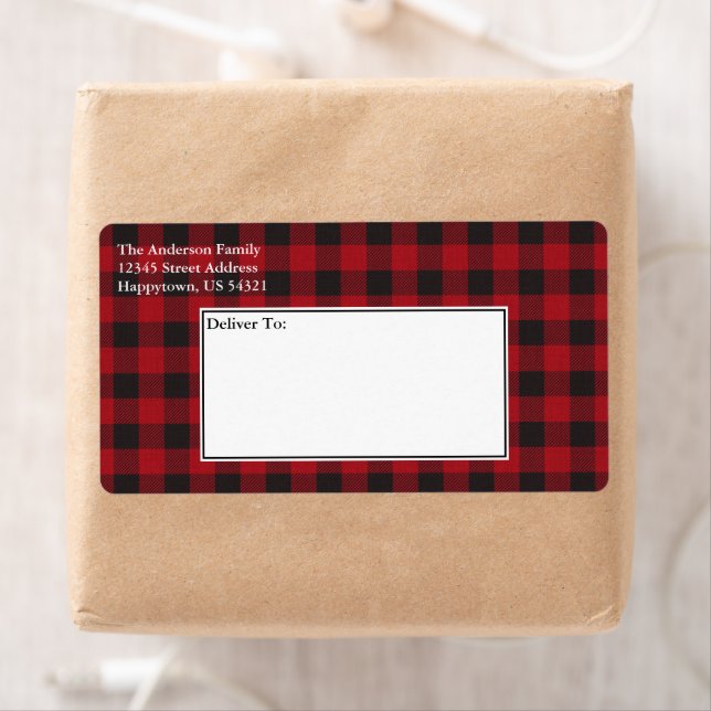 Holiday Red Buffalo Kariert Tartan Shipping (Insitu)
