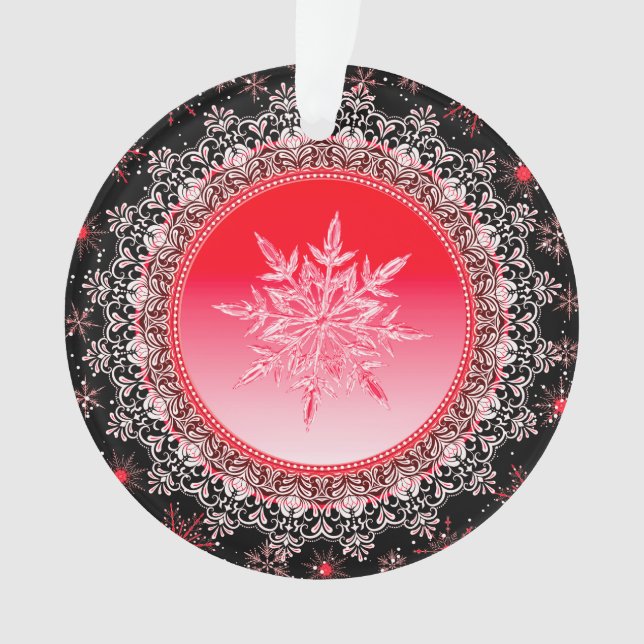 Holiday Red Ice Ornament (Vorderseite)