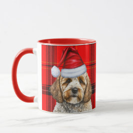 Holiday Red Kariert Cockapoo Weihnachten Weihnacht Tasse