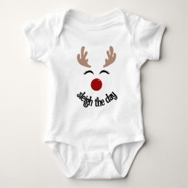 HOLIDAY REINDEER BABY BODY ANZUG BABY STRAMPLER