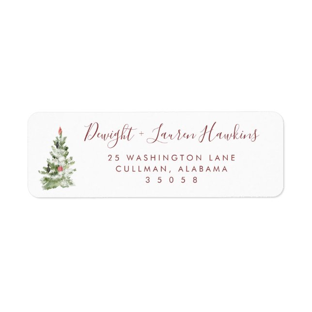 Holiday | Return Address Label (Vorne)