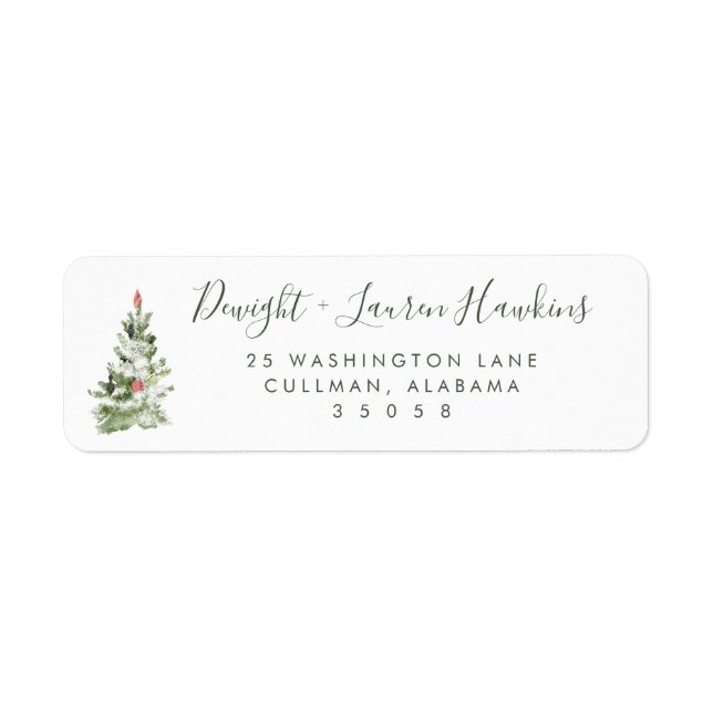 Holiday | Return Address Label (Vorne)