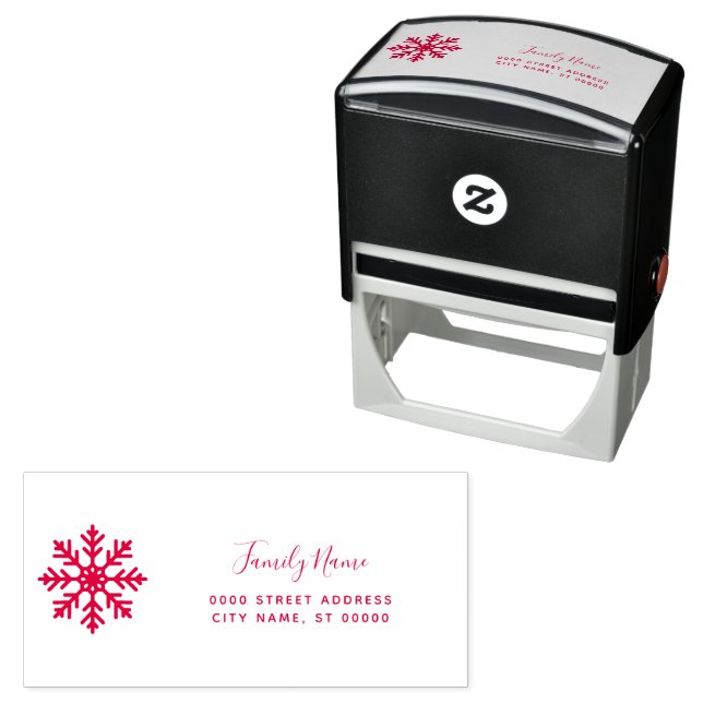 Holiday Return Address Self-inking Stamp Permastempel (Beispiel)