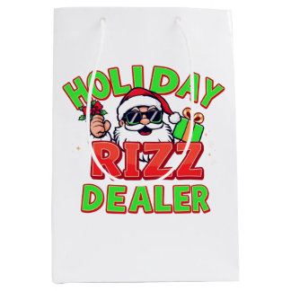 Holiday Rizz Dealer gen alpha meme Christmas Mittlere Geschenktüte