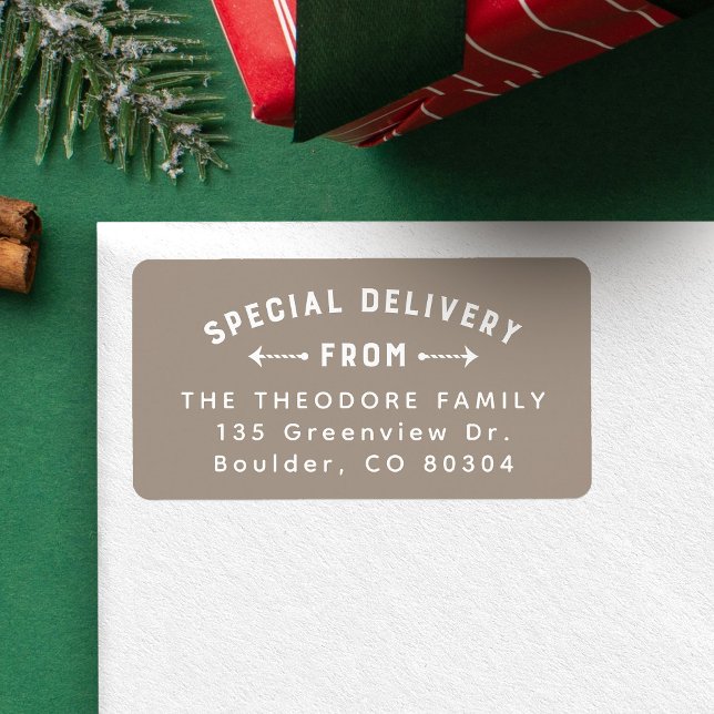 Holiday Rücksendeadresse - Sonderzustellung neutra Adressaufkleber (Von Creator hochgeladen)