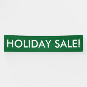 Holiday Sale individuell anpassbares, grünes weiße Banner