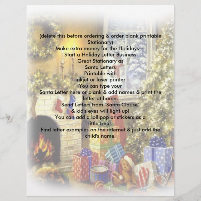 Holiday Santa Letterhead Brief Weihnachtsgeschäft (Vorderseite)