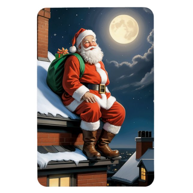 Holiday Santa Magnet (Vertikal)