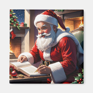 Holiday Santa Magnet