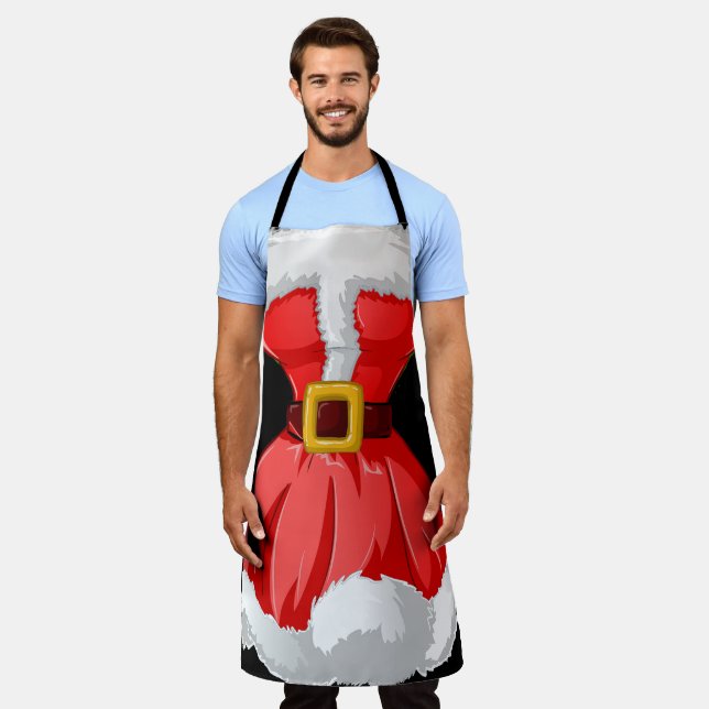 Holiday Santa Spaß Schürze (Getragen)