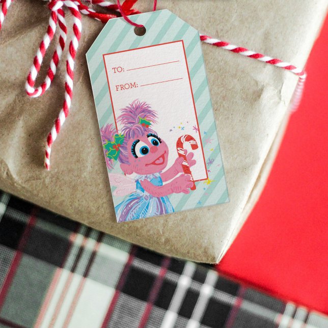 Holiday Scribble Abby Cadabby Geschenkanhänger (Gift tag on gift)