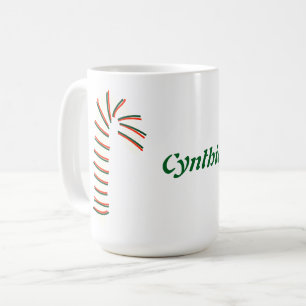 Holiday Season Artistic Candy Cane Kaffeetasse