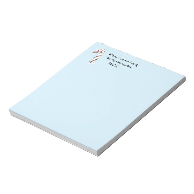 Holiday Season Artistic Candy Cane Notizblock (Rotiert)