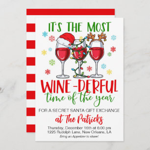 Holiday Secret Santa Party Einladung