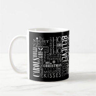 Holiday Sentiments Blackboard Style 11 oz Tasse