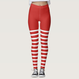 Holiday Sexy Elf Leggings Candy Cane Weihnachten