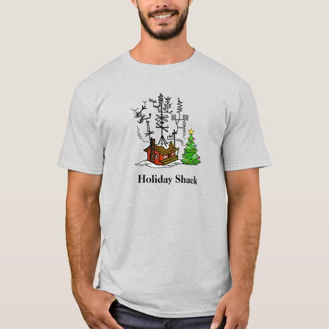 Holiday Shack Ham Radio Christmas T - Shirt (Vorderseite)