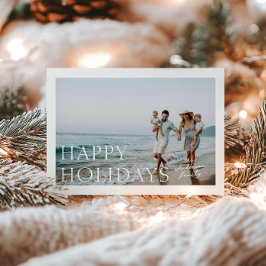 Holiday Simplizität Foto Feiertagskarte