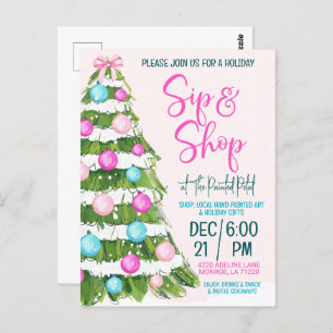 Holiday Sip and Shop Postkarte