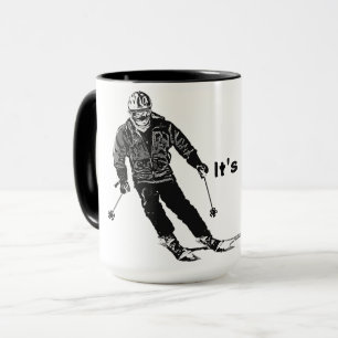 Holiday Skier - Abfahrt Skifahren Tasse