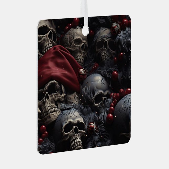 Holiday Skull Ornament (Vorderseite Rechts)