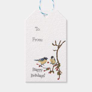 Holiday Snowbirds - Geschenk Tag Geschenkanhänger