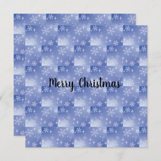 Holiday Snowflake Flake Card (Vorne/Hinten)