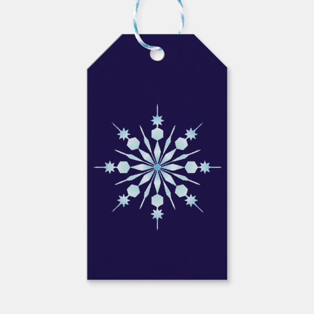 Holiday Snowflake Geschenkanhänger (Vorderseite)
