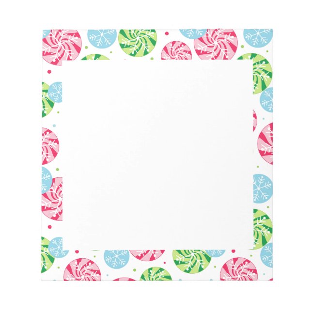 Holiday Snowflake Notizblock (Vorderseite)