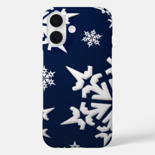 Holiday Snowflakes iPhone 16 Hülle