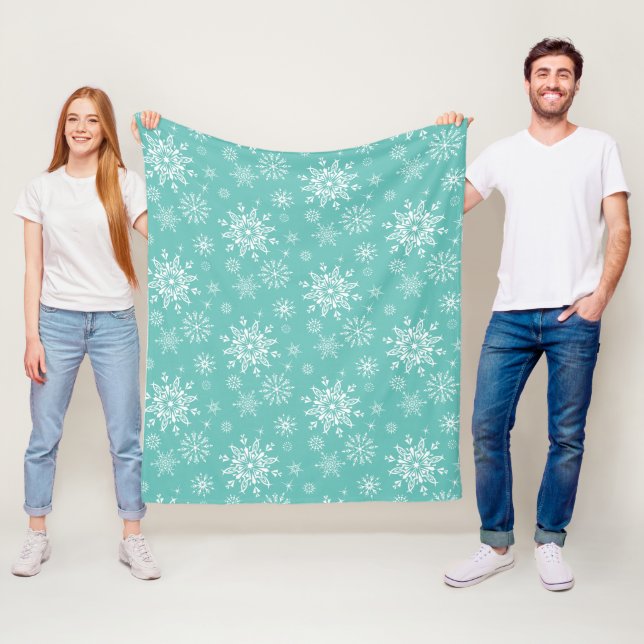 Holiday Snowflakes Fleece Blanket (Beispiel)