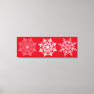 Holiday Snowflakes Leinwand Art