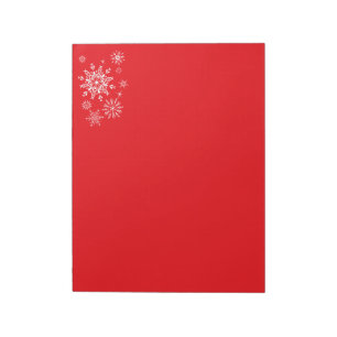 Holiday Snowflakes Notepad Notizblock