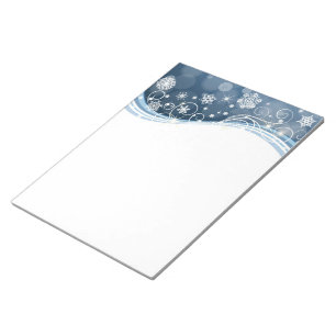 Holiday Snowflakes Notepad Notizblock