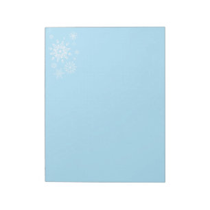 Holiday Snowflakes Notepad Notizblock