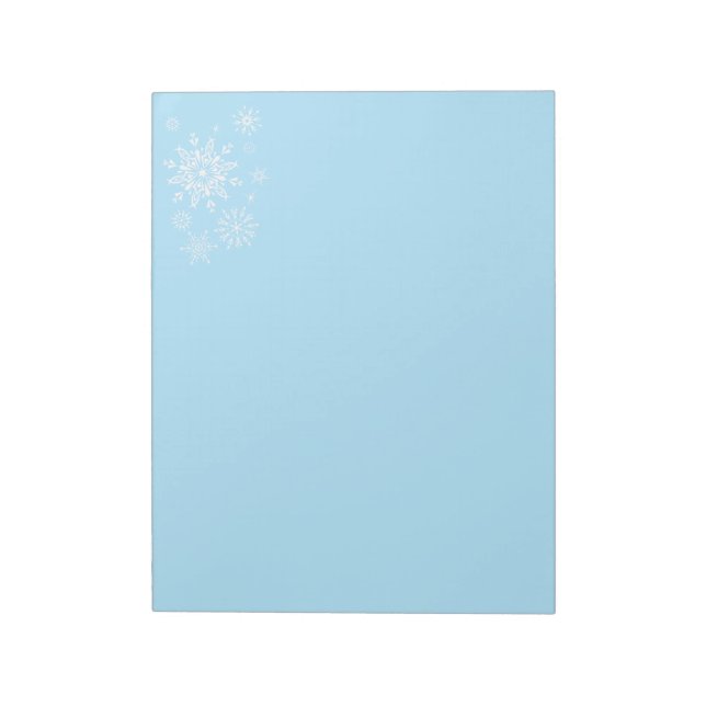 Holiday Snowflakes Notepad Notizblock (Rotiert)