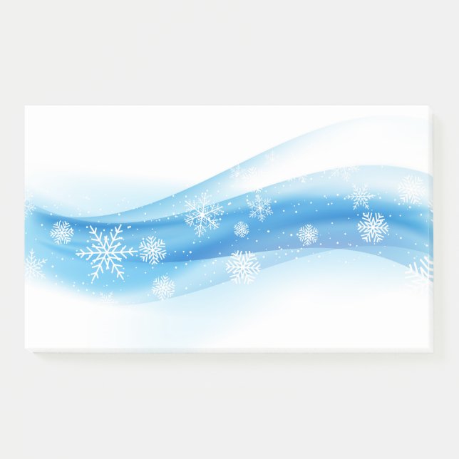 Holiday Snowflakes Post-it-Notes Post-it Klebezettel (Vorderseite)