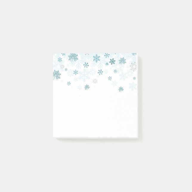 Holiday Snowflakes Post it Notes Post-it Klebezettel (Vorderseite)