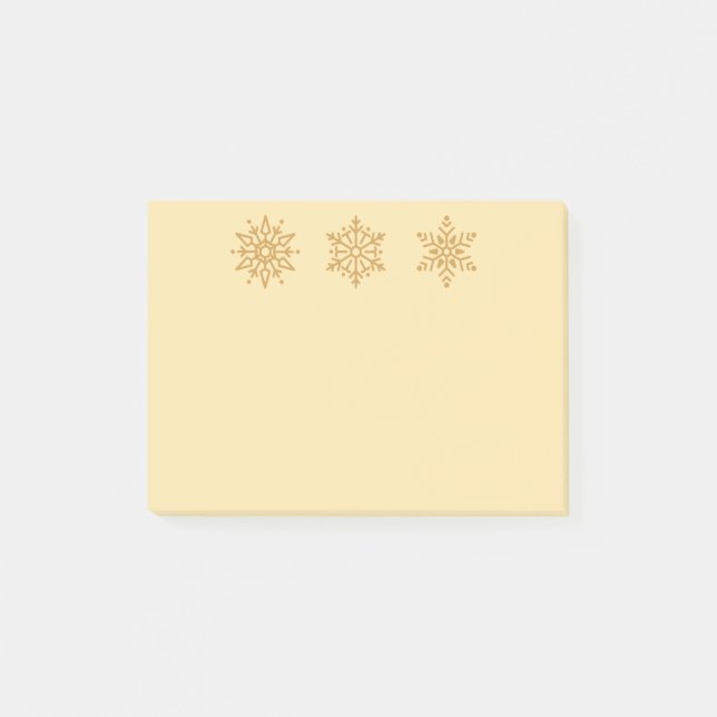 Holiday Snowflakes Post-it-Notes Post-it Klebezettel (Vorderseite)