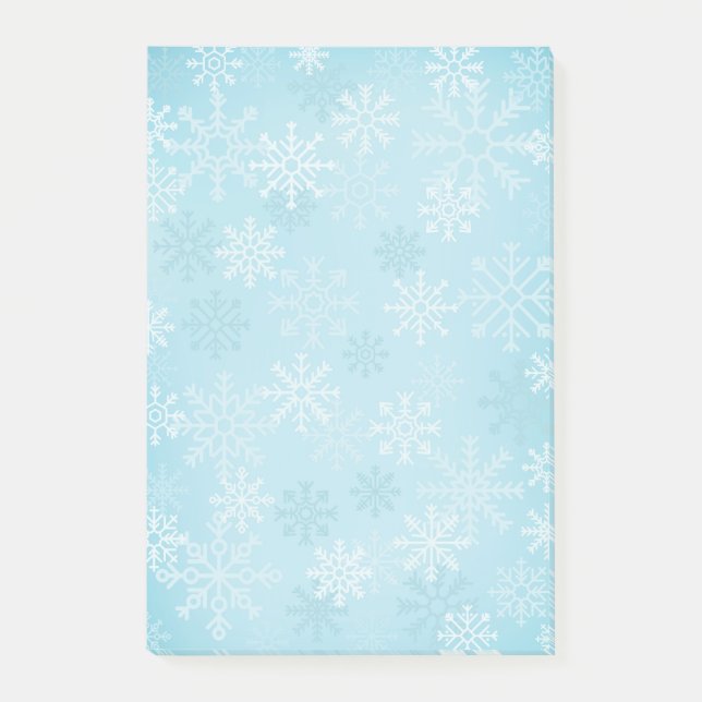 Holiday Snowflakes Post-it-Notes Post-it Klebezettel (Vorderseite)
