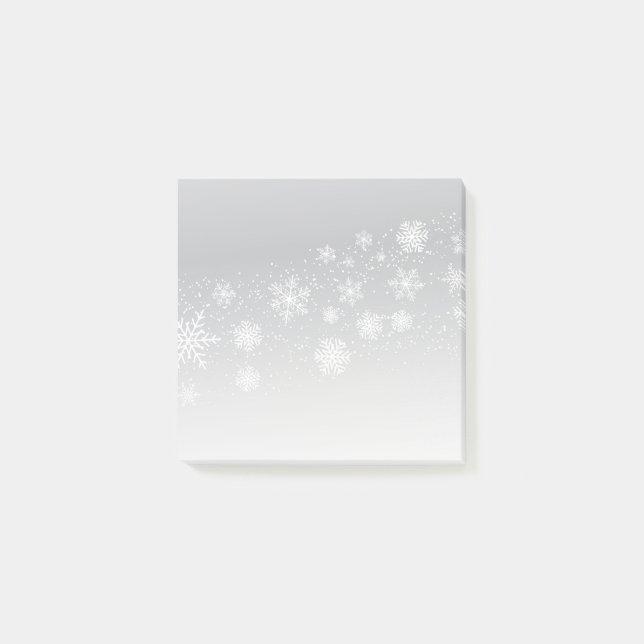 Holiday Snowflakes Post-it-Notes Post-it Klebezettel (Vorderseite)