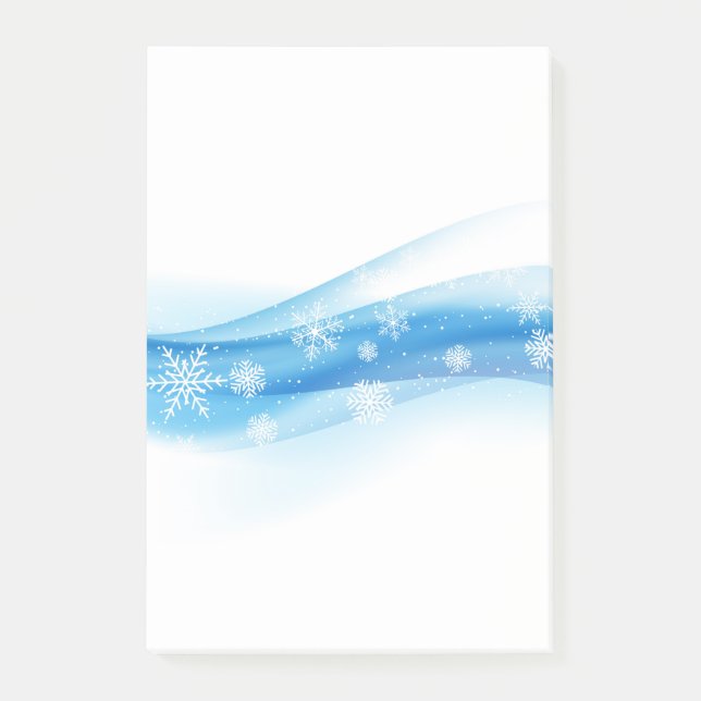 Holiday Snowflakes Post-it-Notes Post-it Klebezettel (Vorderseite)
