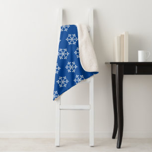 Holiday Snowflakes Sherpa Blanket Sherpadecke