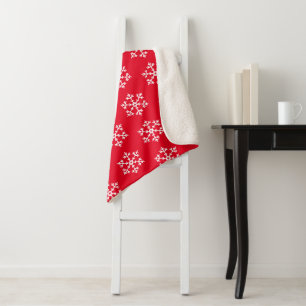 Holiday Snowflakes Sherpa Blanket Sherpadecke