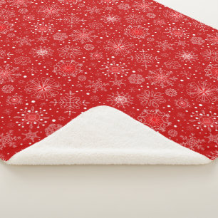 Holiday Snowflakes Sherpa Blanket Sherpadecke