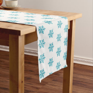 Holiday Snowflakes Table Runner Mittelgroßer Tischläufer