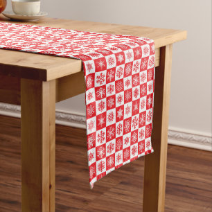 Holiday Snowflakes Table Runner Mittelgroßer Tischläufer