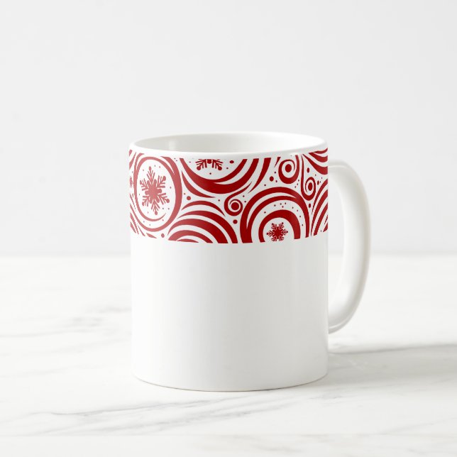 Holiday Snowflakes Tasse Kaffee (VorderseiteRechts)